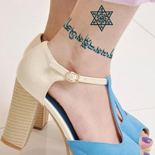Waterproof English Word Temporary Tattoo Stickers Body Art for Party Supply татуировки временные
