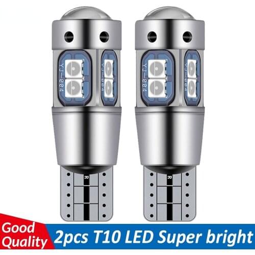 ASLENT High Quality T10 W5W 168 192 Led Tail Light 3030 10smd 12V for Car Led Auto Lamp CANBUS NO Error Car Marker Parking Bulb