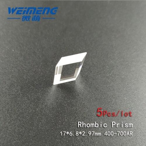 Weimeng 5pcs rhombic prism 17*6.8*2.97mm 400-700ARcoating H-K9L for aviation medical military instruments and instruments