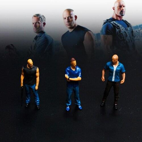 1:18 1:64 Vin Diesel Dominic Toretto Car Model Scene Decorate Figure Doll Resin Movie Character Action Figure Vehicle Parts Show