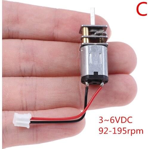 1PC 5V DC / 3-6V Steel Gear N20 Mini Precision Geared Motor D-Axis Speed Reduction Motor