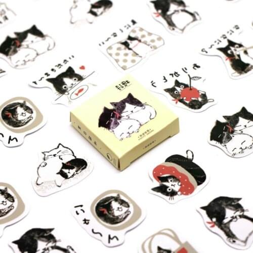 1pcs Cow Colored Cat Cute Cartoon Stickers Puzzles Gift Toys Boy Girl Children