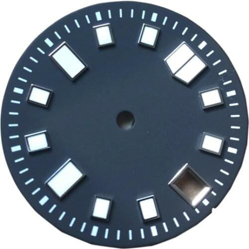 28.5mm Diameter Watch Dial for SKX007 6105 Divers Watch MOD 7S26 NH35 Movement 2 Positions replacement Dial
