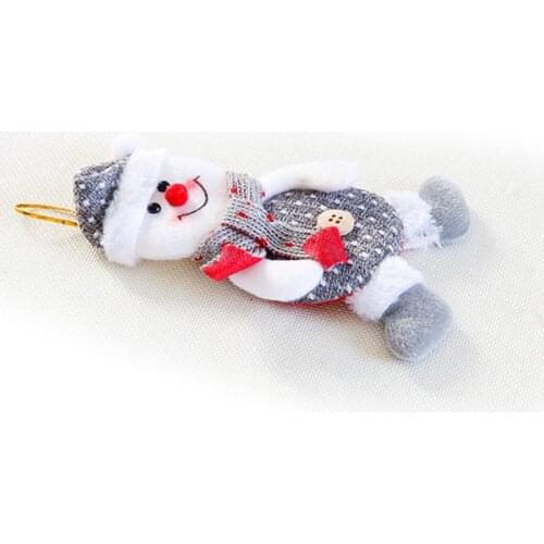 3pcs/set Christmas Tree Decorations Santa Claus Snowman Doll Hanging Ornaments 24BE