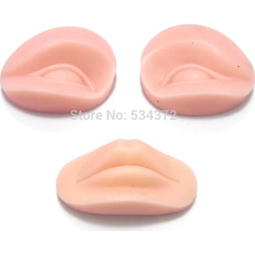 3D Permanent Makeup Eyebrow Lips Practice Module+ 2 pcs Eyebrow Stencil Shipping Free