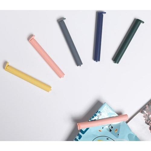5Pcs/set Plastic Bag Sealer Snack Fresh Food Storage Bag Clips Kitchen Tool accessories Mini Vacuum Sealing Clamp Food Clip