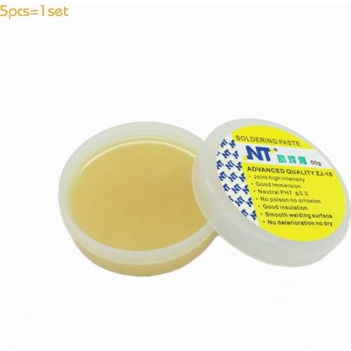 5pcs High Quality 50g Rosin Soldering Flux Paste Solder Welding Grease Cream for Phone PCB Teaching Resources