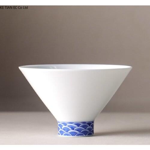 European-style White Ceramic Teacup Household Hand-painted Hat Tea Cup Tea Cup High-end Flower Teacup Kung Fu Tea Setaccessories