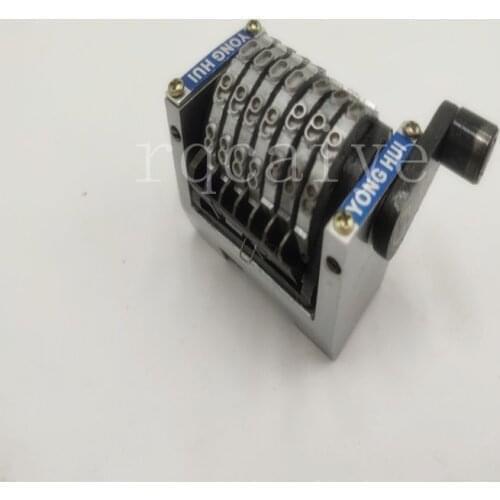 Free Shipping 2 pieces GTO46 GTO52 7 digits numbering machine Horizontal counterclockwise
