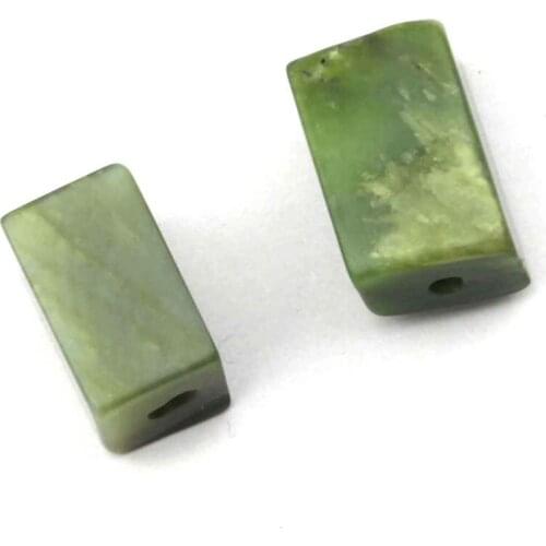 Rectangle shape natural canada jades stone beads natural gem stone beads DIY loose beads for jewelry making wholesale
