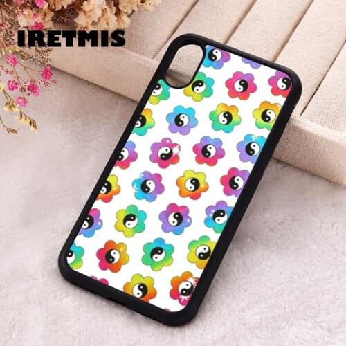 Iretmis 5 5S SE 2020 Phone Cover Case for iPhone 6 6S 7 8 Plus X Xs XR 11 12 Mini Pro Max Silicone Rainbow Yin Yangs