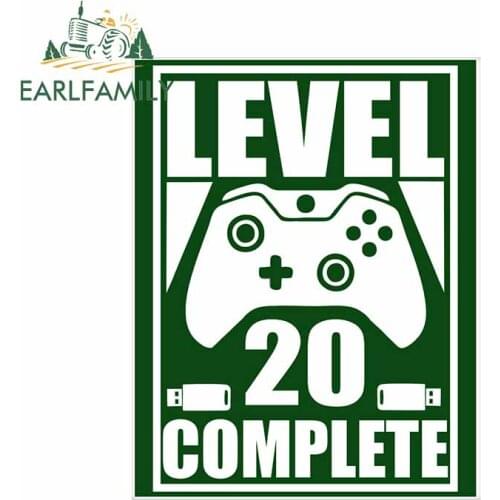 EARLFAMILY 13cm x 10.5cm Auto Car Sticker Level 20 HT Decal Occlusion Scratch Car Wrap Waterproof High Quality Vinyl