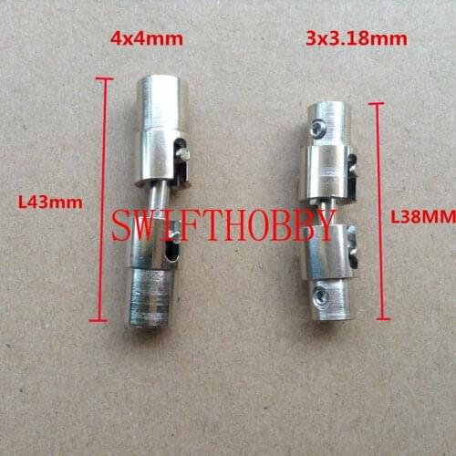 FT011 - FT012 Drive Shaft 4x4mm /3x3.18mm Universal joint RC Boat
