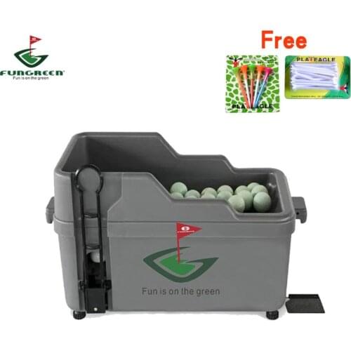 FUNGREEN Golf Ball Dispenser Half Automatic Golf Club Organizer No Power No Electricity Required Indoor Golf Practice Equipment