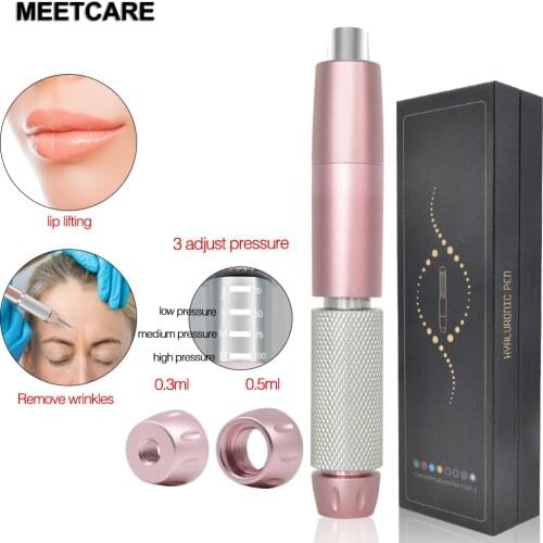 3 Adjust Pressure Hyaluron Pen for Anti Wrinkle Lip Lifting 2in 1 Hyaluronic Acid Pen Meso Injector Gun for Lip Filler Injection