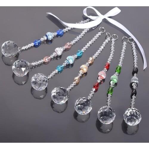 Crystal Ball Pendant Rainbow Maker Door Window Decoative Home Garden Decor Dream Catcher Wind Chime Ornament DIY Accessories