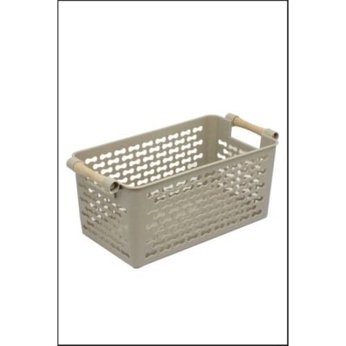 Kitchen Love Wooden Handle Plastic Regulator Sepet-30X15X13cm decorative baskets cestos decorativos декоративные корзины