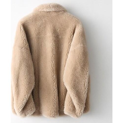 Clothes Real Fur Coat 2020 Short Female 200% Wool Jacket Korean Autumn Winter Coats and Jackets Women KQN29226 KJ2440