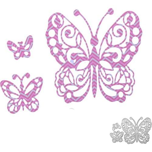 3pcs Butterfly Metal Cutting Dies Scrapbooking Stencil DIY Paper Card Decorative Embossing Craft Dies New