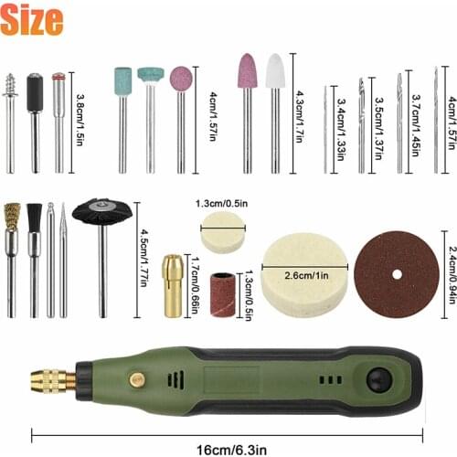 Mini Variable Speed Grinder Machine Rotary Grinder Set Cordless For Wood Craft Grinding, Engraving Nail Polishing USB Charging