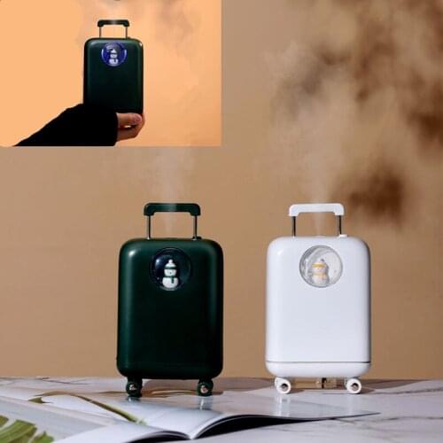 Mini Suitcase Usb Aromatherapy Humidifier Colorful Lights Handheld Home Creative Aromatherapy Machine Bedroom Office Practical