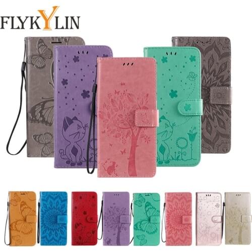 FLYKYLIN 3D Embossing Fashion Leather case For Xiaomi Redmi Note 9 Note 9Pro Note 9S Flip Wallet Cover Book Style With Card Slot