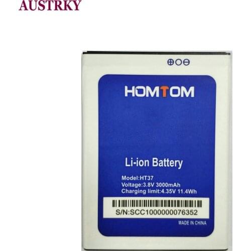 New 3000mAh HT37 Battery For Homtom HT37 Pro Mobile Phone In stock Tracking code