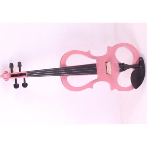 One pink 4 -String 4/4 New Electric Acoustic Violin #5-2501# i can make any color