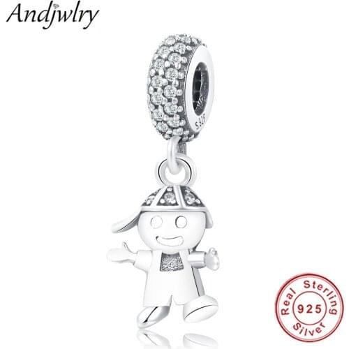 Fit Charms Bracelet Authentic 925 Silver Original Charms Boy Pendant Beads for Making DIY Jewelry Women Dangle Berloque