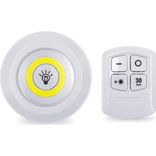 3W COB Adjustable LED Remote Control Night Light Suitable for Kitchen Wardrobe Stairs Corridor Emergency Light