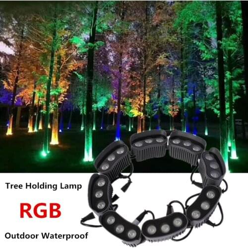DC24V RGB Tree Light Tree Holding Lamp Pillar Lights Led Outdoor Spotlight Landscape Lamp Underground Light Led Lights Outside