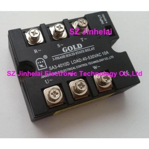 SA34010D(SA3-4010D) GOLD Authentic original SSR 3-phase DC control AC SOLID STATE RELAY 10A