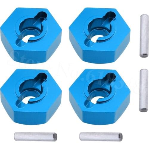 4pcs Aluminum Wheel Hex Nut 12MM With Pins Drive Hubs 4P HSP 102042 (02134) 1/10 Upgrade Parts For 4WD RC Car Himoto 33009