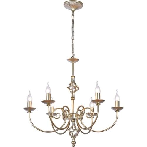 Nordic retro curved candlestick chandeliers lights living room American art iron bedroom French candle hanging lamps lighting