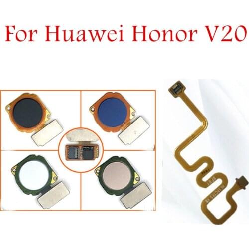 For Huawei Honor V20 Fingerprint Sensor Scanner Connector Home Button Key Touch ID Flex Cable Repair Spare Parts Test QC