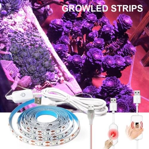 Grow Light USB Grow Lamp SMD2835 5V For plant PhytoTape Led Flower Aquarium LED Strips Full Spectrum Light Indoor Growing Lamps
