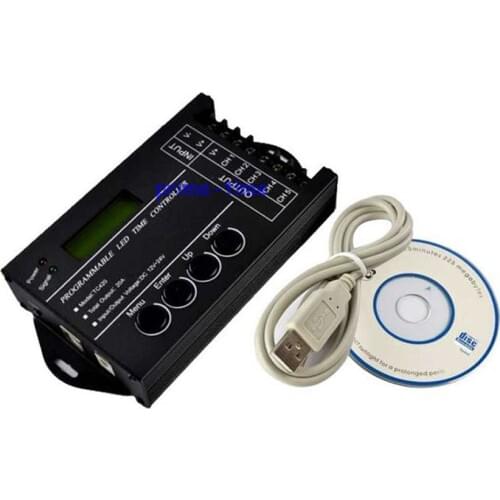 LED Time Dimmer RGB Controller TC420 DC12V/24V 5 Channel Total Output 20A Common Anode Programmable Free Shipping