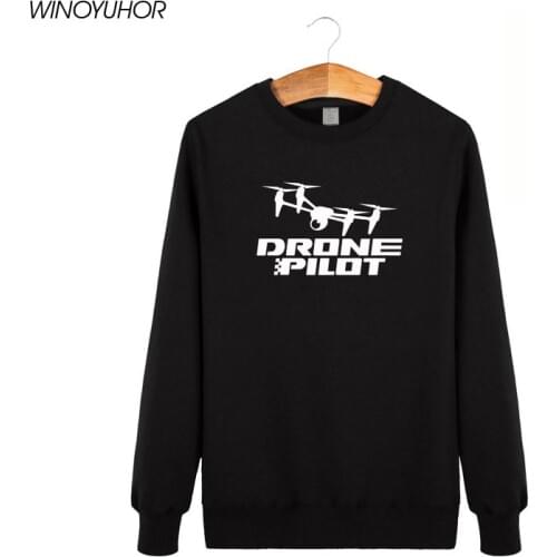 Pilot Drone Professional Adult Sweatshirts Men Winter Long Sleeve Hoodies Hip Hop O-neck Tops Streetwear Camisetas Masculina