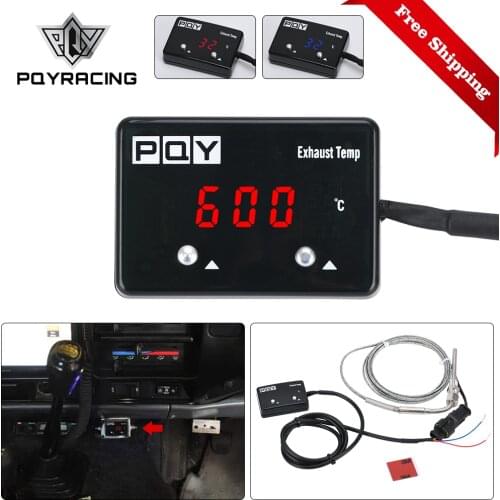 Car Exhaust Temp Gauge Exhaust Gas Meter Digital With Sensor EXT Temperature Meter Turbo for 4WD Hilux Patrol EGT PQY-TAG06-QY