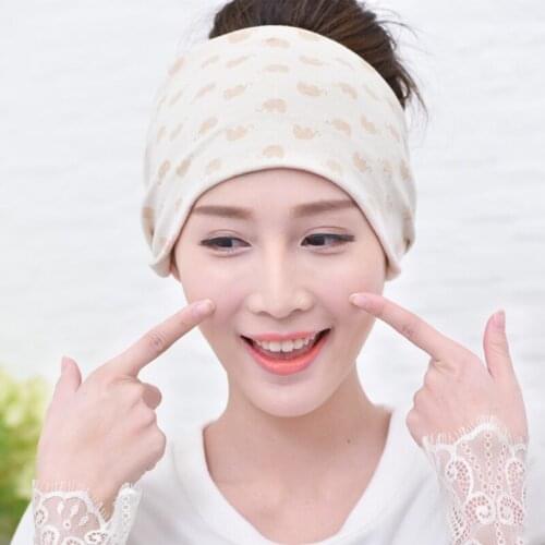 Maternity supplies New Soft Colored Cotton Pure Cotton Confinement Cap Elastic Headscarf Maternity Supplies Confinement turban