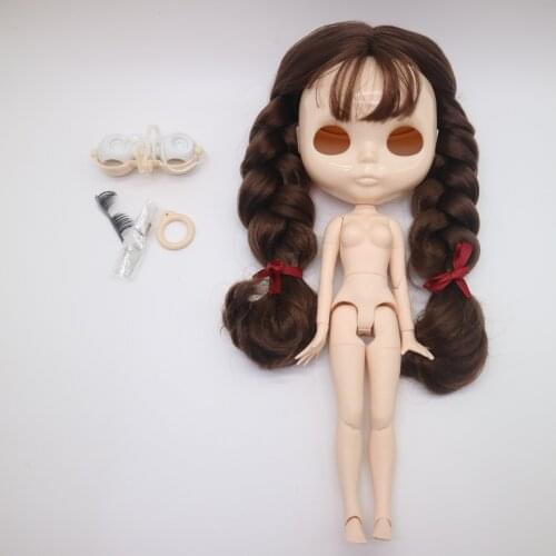 Body hair scalp and eye mech for DIY customization Nude blyth doll accessories 0901