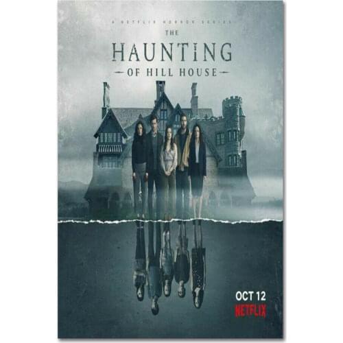 The Haunting of Hill House Mike Flanagan TV Series Silk Fabric Wall Poster Art Decor Sticker Bright