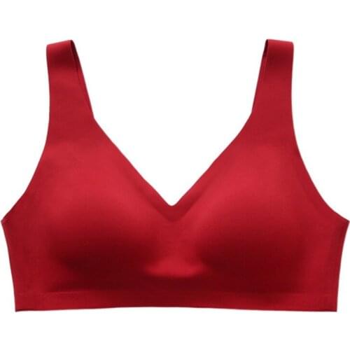 Women Fashion Seamless Bras Push Up Bralette Underwear Cooling Gathers Shock-proof Intimate Comfortable Bras HJK3