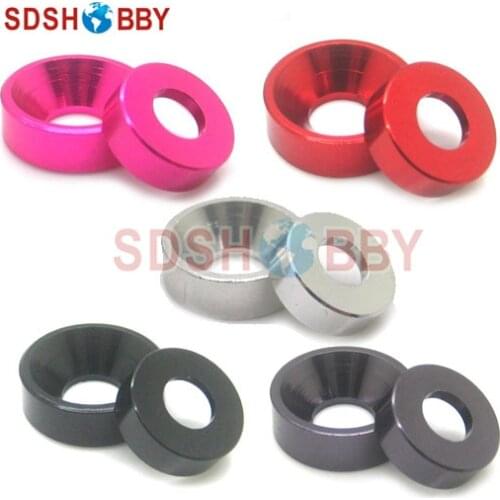 10PCS M3 Aluminum Alloy Counter-Sunk Screw Gasket Washer (Multicolor)