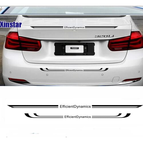 2pcs Efficient Dynamics Performance car rear sticker for bmw E38 E39 E46 E60 E61 E70 E71 E85 E87 E90 E83 F10 F20 F21 F30 F35