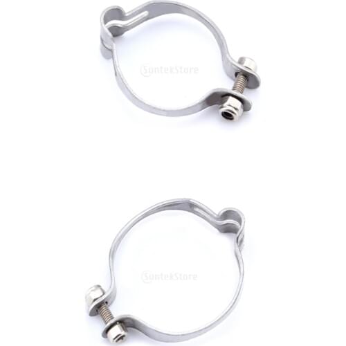 2pcs Stainless Clamp Tube Brake Cable Brake Shifter Tube Clamp 25.4mm 28.6mm Suitable for Brake Cable Derailleur Line