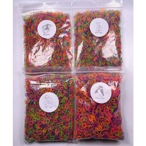 3.5OZ Colorful Dental Orthodontic Elastics Rubber Bands Ligature Ties "1/8" "3/16" "1/4" "5/16"MM 5000pcs