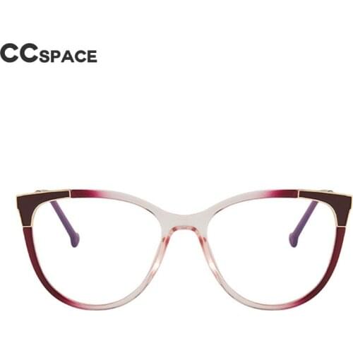 46942 Plastic Titanium Cat Eye Anti Blue Light Optical Glasses Frames Women TR90 Fashion Computer Eyeglasses