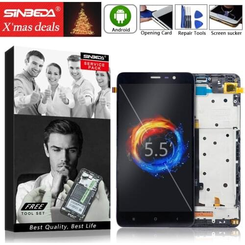 5.5" Original For XIAOMI Redmi Note3 LCD Display Touch Screen Digitizer with Frame For Xioami Redmi Note 3 Display Note 3