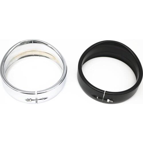 5.75" 5 3/4 in. Visor Style Headlamp Trim Ring 69735-05 for Harley Sportster 883 XL883 1200 Low XL1200L Dyna Softail Iron 883 XL